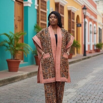 Ensemble kimono en wax